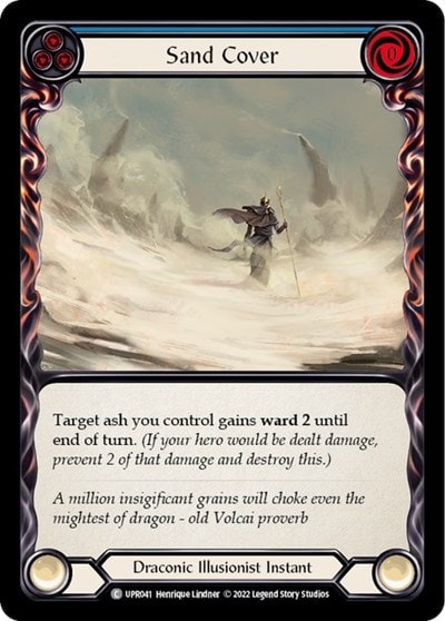 Sand Cover Blue (UPR) #UPR041 Common (Lightly Played) Uprising Flesh and Blood TCG: 2022