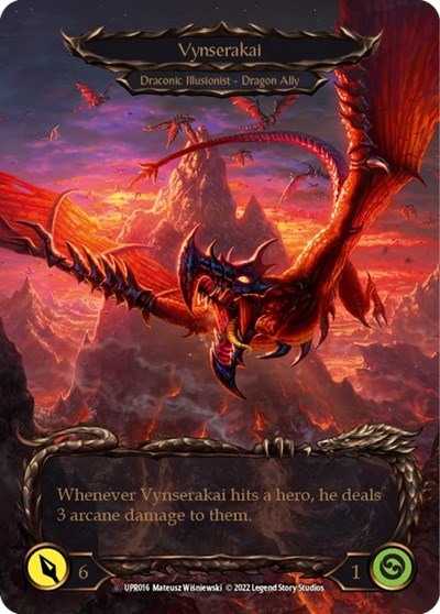 Invoke Vynserakai Vynserakai Marvel (UPR) #UPR016 Marvel (Cold Foil Near Mint) Uprising Flesh and Blood TCG: 2022