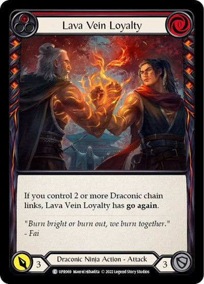 Lava Vein Loyalty Red (UPR) #UPR069 Common (Lightly Played) Uprising Flesh and Blood TCG: 2022