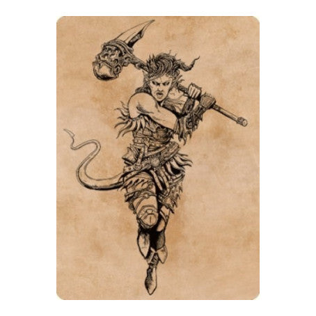 Karlach, Fury of Avernus Art Card (54/81) (ASCLB) #54 Special (Lightly Played) Art Series: Commander Legends: Battle for Baldur's Gate Magic: The Gathering: 2022
