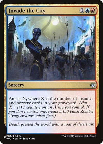 Invade the City (LIST) #WAR-201 Uncommon (Lightly Played) The List Reprints Magic: The Gathering: 2026