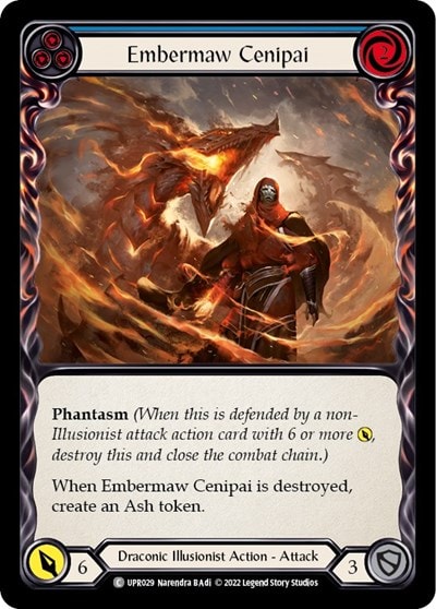 Embermaw Cenipai Blue (UPR) #UPR029 Common (Lightly Played) Uprising Flesh and Blood TCG: 2022