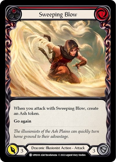 Sweeping Blow Red (UPR) #UPR030 Common (Lightly Played) Uprising Flesh and Blood TCG: 2022