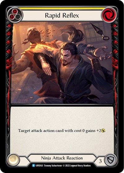 Rapid Reflex Yellow (UPR) #UPR163 Rare Uprising Flesh and Blood TCG: 2022