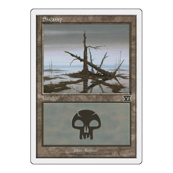 Swamp 339 (6ED) #339 Land Classic Sixth Edition Magic: The Gathering: 1999