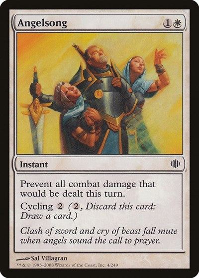 Angelsong (ALA) #4 Common (Moderately Played) Shards of Alara Magic: The Gathering: 2008