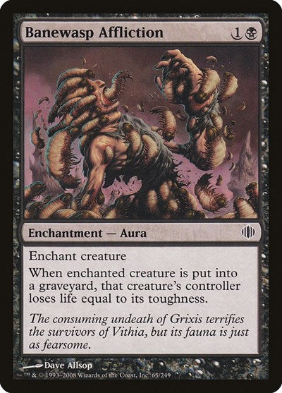 Banewasp Affliction (ALA) #65 Common (Lightly Played) Shards of Alara Magic: The Gathering: 2008