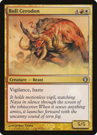 Bull Cerodon (ALA) #161 Uncommon Shards of Alara Magic: The Gathering: 2008