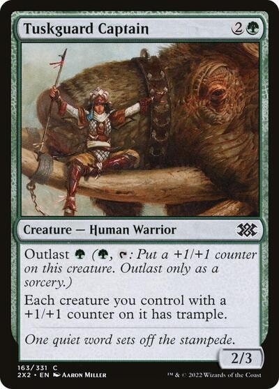 Tuskguard Captain (2X2) #163 Common (Lightly Played) Double Masters 2022 Magic: The Gathering: 2022