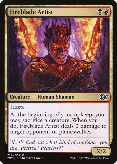 Fireblade Artist (2X2) #214 Common (Lightly Played) Double Masters 2022 Magic: The Gathering: 2022