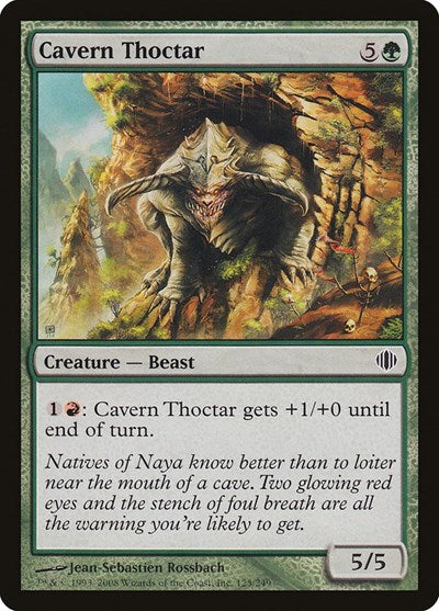 Cavern Thoctar (ALA) #125 Common Shards of Alara Magic: The Gathering: 2008