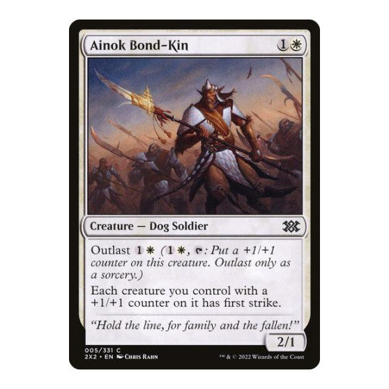 Ainok Bond-Kin (2X2) #5 Common (Lightly Played) Double Masters 2022 Magic: The Gathering: 2022