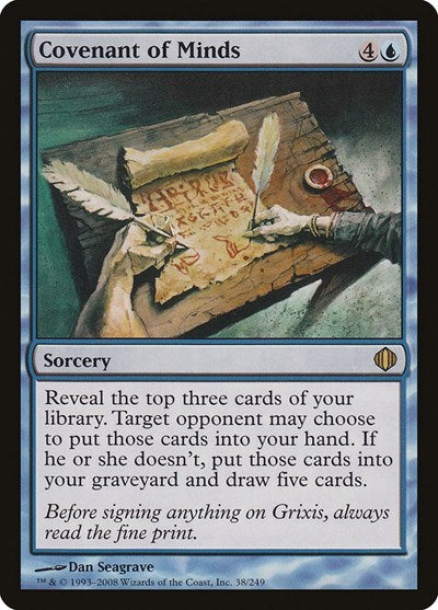 Covenant of Minds (ALA) #38 Rare (Lightly Played) Shards of Alara Magic: The Gathering: 2008