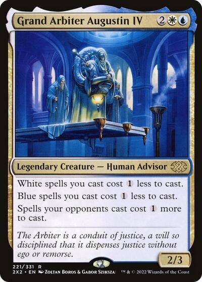 Grand Arbiter Augustin IV (2X2) #221 Rare (Lightly Played) Double Masters 2022 Magic: The Gathering: 2022