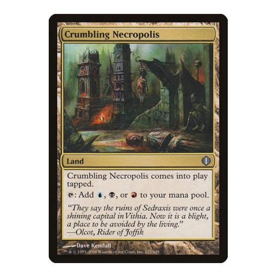 Crumbling Necropolis (ALA) #222 Uncommon Shards of Alara Magic: The Gathering: 2008