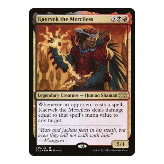 Kaervek the Merciless (2X2) #236 Rare (Lightly Played) Double Masters 2022 Magic: The Gathering: 2022