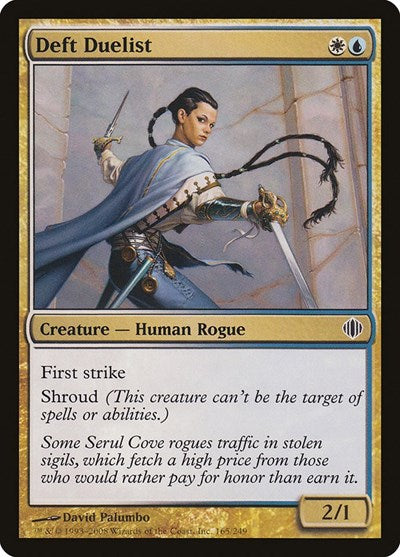 Deft Duelist (ALA) #165 Common (Moderately Played) Shards of Alara Magic: The Gathering: 2008