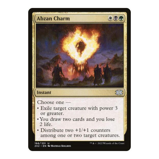 Abzan Charm (2X2) #166 Uncommon (Foil Lightly Played) Double Masters 2022 Magic: The Gathering: 2022