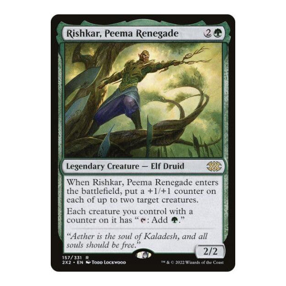 Rishkar Peema Renegade (2X2) #157 Rare (Foil Lightly Played) Double Masters 2022 Magic: The Gathering: 2022