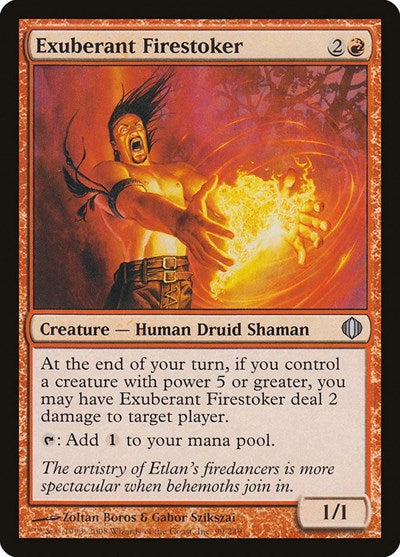 Exuberant Firestoker (ALA) #99 Uncommon (Moderately Played) Shards of Alara Magic: The Gathering: 2008