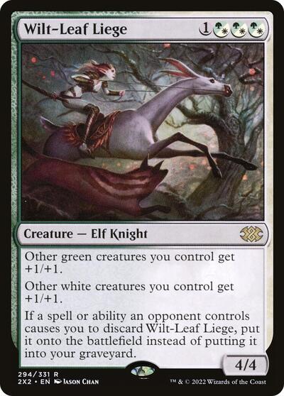 Wilt Leaf Liege (2X2) #294 Rare (Lightly Played) Double Masters 2022 Magic: The Gathering: 2022