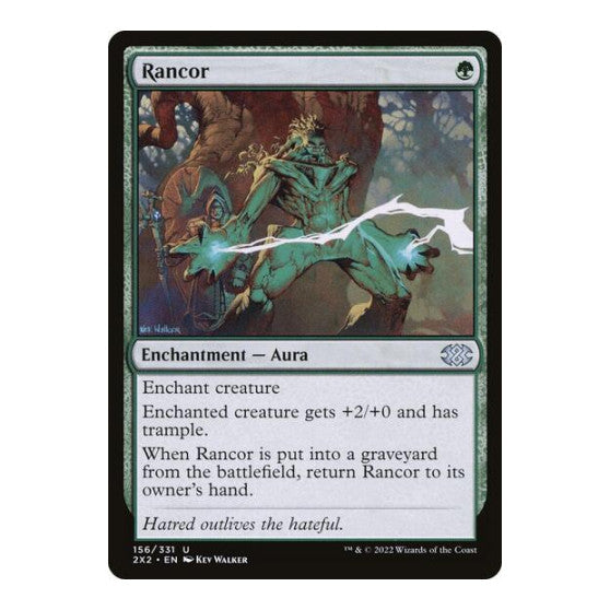 Rancor (2X2) #156 Uncommon (Lightly Played) Double Masters 2022 Magic: The Gathering: 2022
