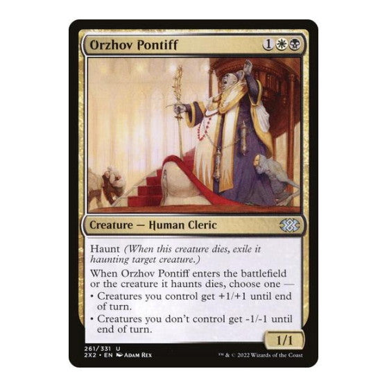 Orzhov Pontiff (2X2) #261 Uncommon (Lightly Played) Double Masters 2022 Magic: The Gathering: 2022