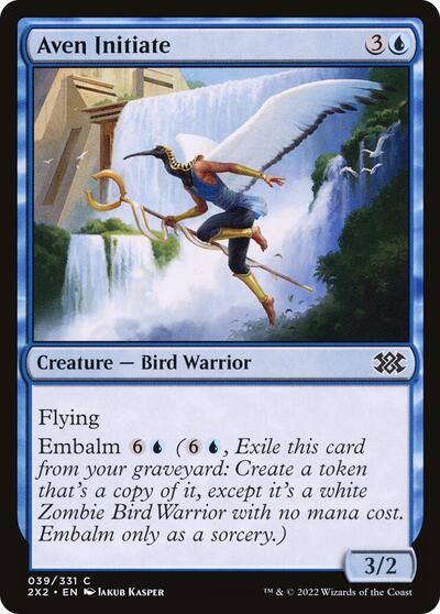 Aven Initiate (2X2) #39 Common (Lightly Played) Double Masters 2022 Magic: The Gathering: 2022
