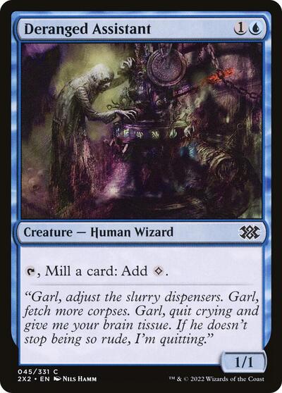 Deranged Assistant (2X2) #45 Common (Lightly Played) Double Masters 2022 Magic: The Gathering: 2022