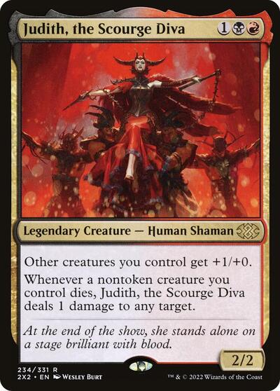 Judith the Scourge Diva (2X2) #234 Rare (Moderately Played) Double Masters 2022 Magic: The Gathering: 2022