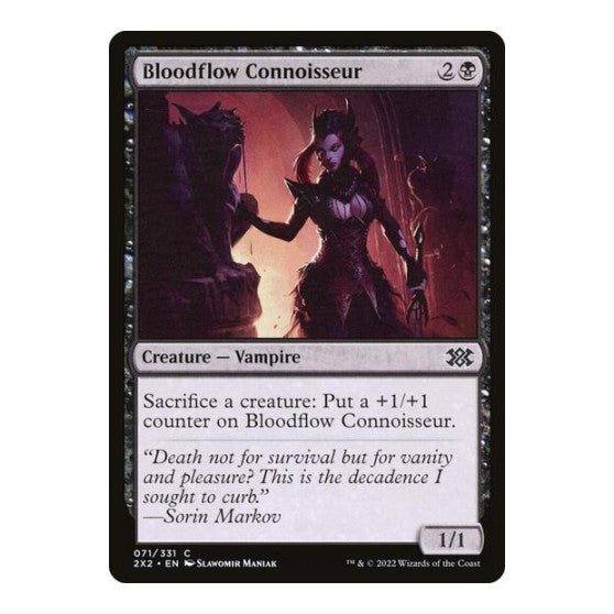 Bloodflow Connoisseur (2X2) #71 Common (Lightly Played) Double Masters 2022 Magic: The Gathering: 2022