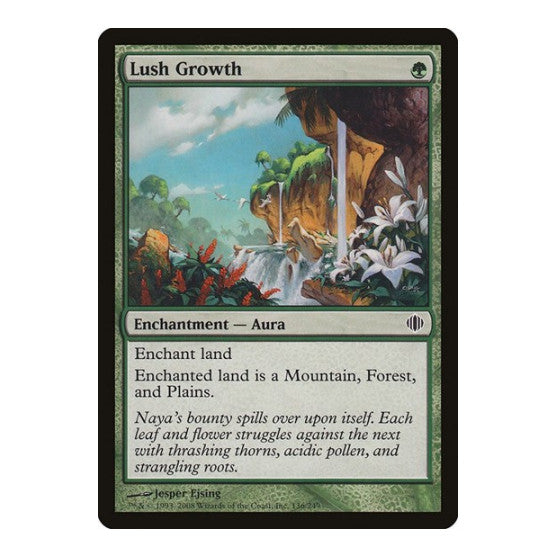 Lush Growth (ALA) #136 Common Shards of Alara Magic: The Gathering: 2008