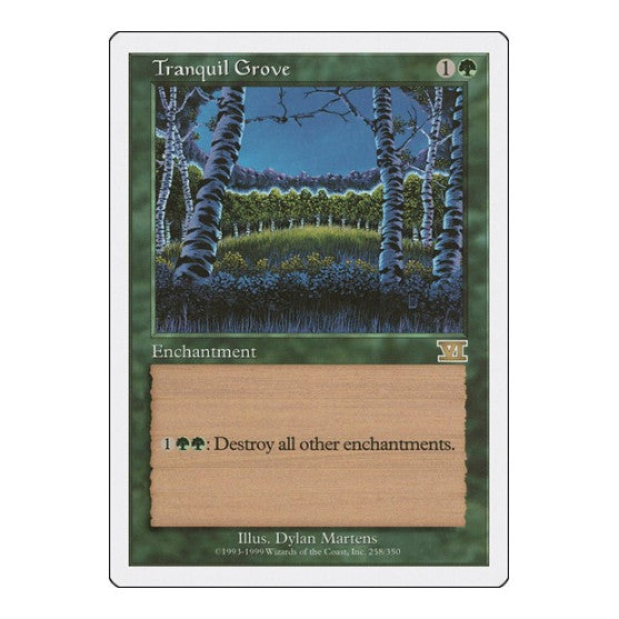 Tranquil Grove (6ED) #258 Rare (Lightly Played) Classic Sixth Edition Magic: The Gathering: 1999