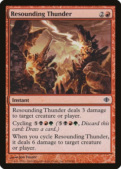 Resounding Thunder (ALA) #110 Common Shards of Alara Magic: The Gathering: 2008