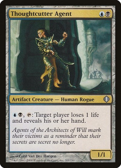 Thoughtcutter Agent (ALA) #201 Uncommon (Moderately Played) Shards of Alara Magic: The Gathering: 2008