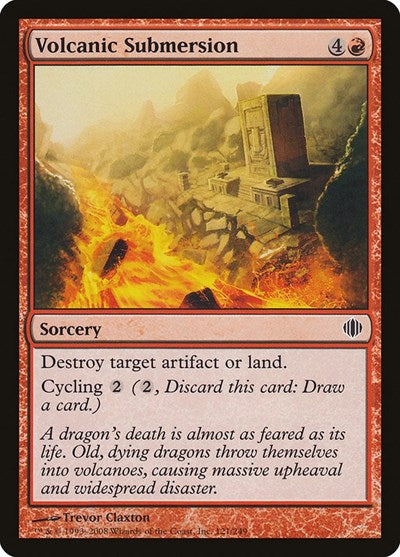 Volcanic Submersion (ALA) #121 Common Shards of Alara Magic: The Gathering: 2008