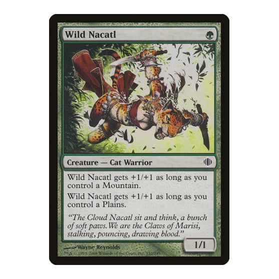 Wild Nacatl (ALA) #152 Common Shards of Alara Magic: The Gathering: 2008