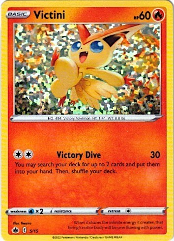 Victini 5 15 (M22) #005/015 Promo (Holofoil Lightly Played) McDonald's Promos 2022 Pokemon: 2022