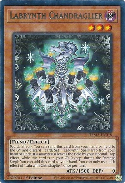 Labrynth Chandraglier (TAMA) #TAMA-EN018 Rare (1st Edition Near Mint) Tactical Masters YuGiOh: 2022