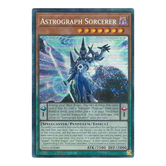Astrograph Sorcerer (CR) (TAMA) #TAMA-EN040 Collector's Rare (1st Edition Moderately Played) Tactical Masters YuGiOh: 2022