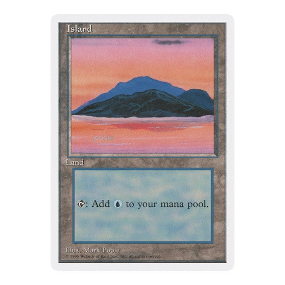 Island (C) (2PS) #58 Land (Heavily Played) Introductory Two-Player Set Magic: The Gathering: 1996