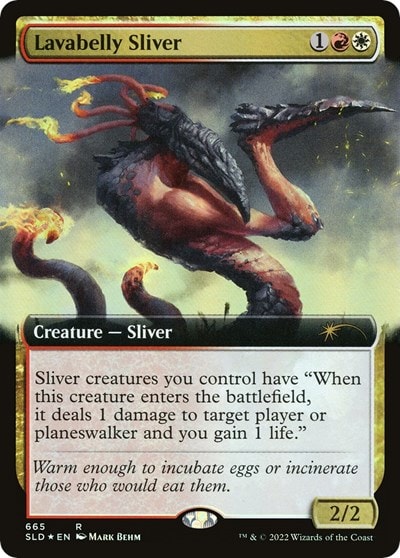 Lavabelly Sliver (Extended Art) (SLD) #665 Rare (Foil Near Mint) Secret Lair Drop Series Magic: The Gathering: 2026