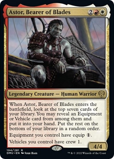 Astor Bearer of Blades (DMU) #194 Rare Dominaria United Magic: The Gathering: 2022