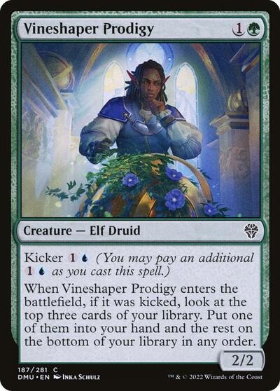 Vineshaper Prodigy (DMU) #187 Common Dominaria United Magic: The Gathering: 2022