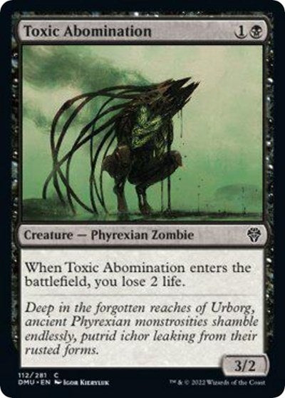 Toxic Abomination (DMU) #112 Common Dominaria United Magic: The Gathering: 2022