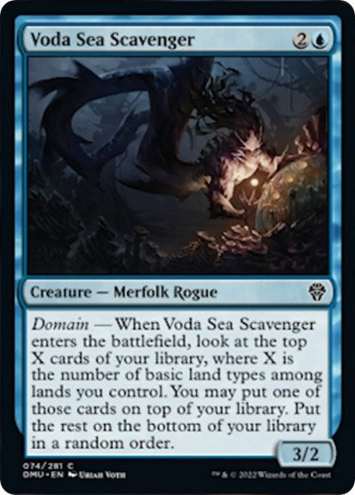 2022 Magic: Dominaria United (DMU) - Voda Sea Scavenger (#74, Common) (Lightly Played)