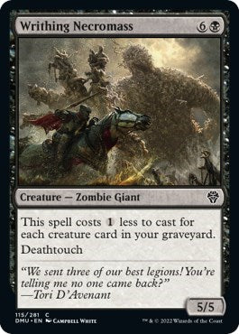 2022 Magic: Dominaria United (DMU) - Writhing Necromass (#115, Common)