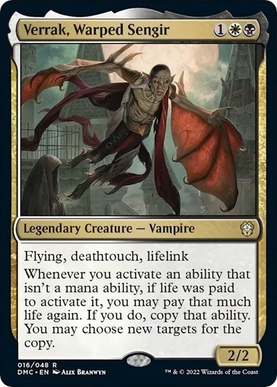 Verrak Warped Sengir (DMC) #16 Rare (Near Mint) Commander: Dominaria United Magic: The Gathering: 2022