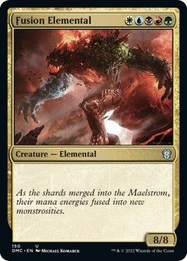 Fusion Elemental (DMC) #150 Uncommon (Lightly Played) Commander: Dominaria United Magic: The Gathering: 2022