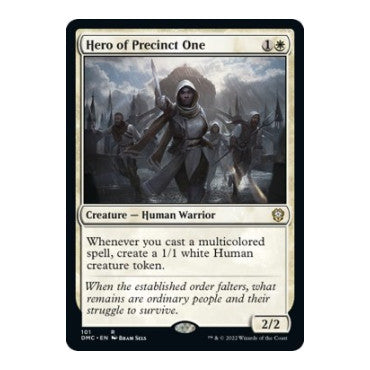 Hero of Precinct One (DMC) #101 Rare (Lightly Played) Commander: Dominaria United Magic: The Gathering: 2022